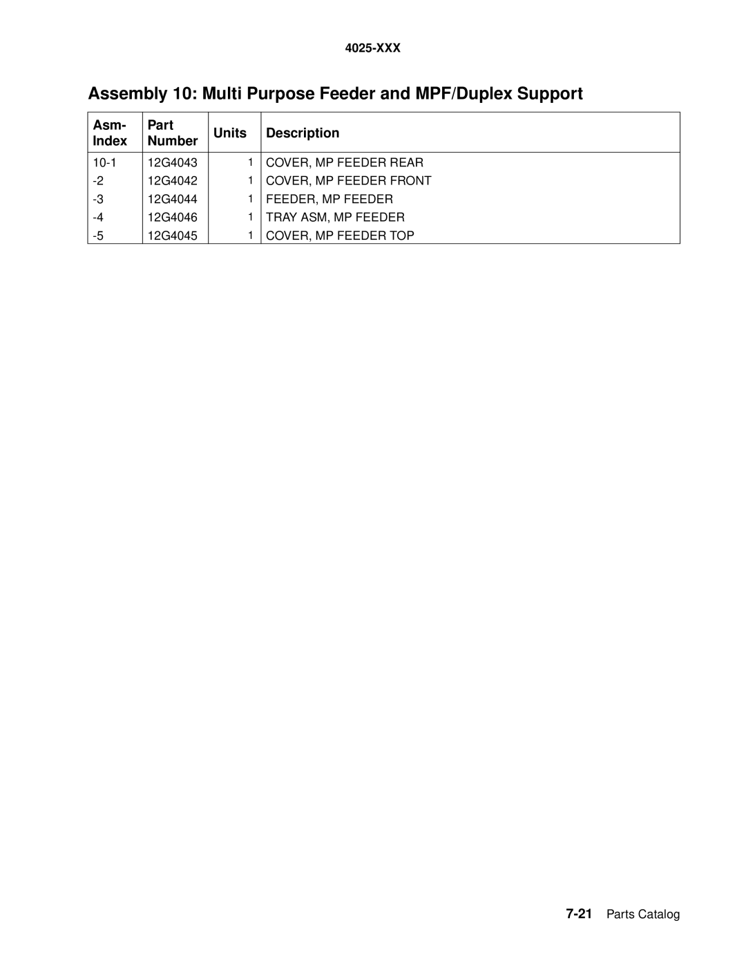 Lexmark W820 service manual COVER, MP Feeder Rear 