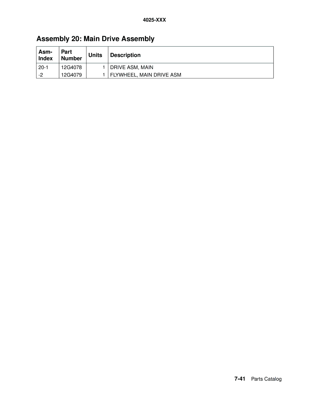 Lexmark W820 service manual Drive ASM, Main 