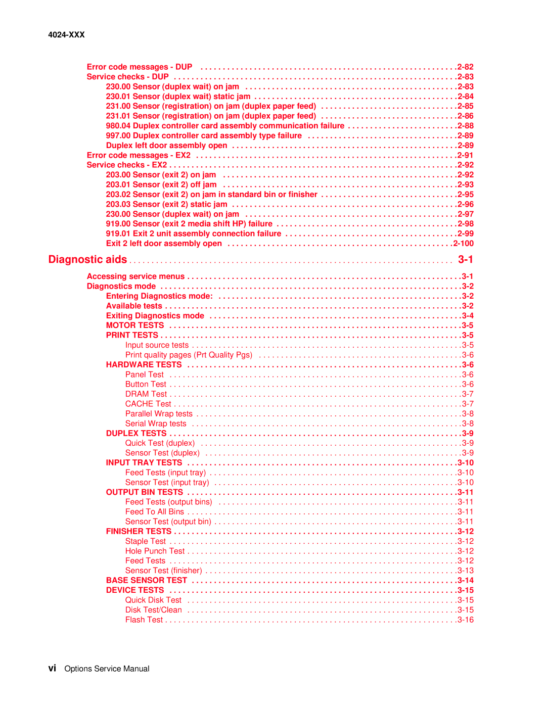 Lexmark W840 manual Hardware Tests, Duplex Tests, Input Tray Tests, Output BIN Tests, Finisher Tests 