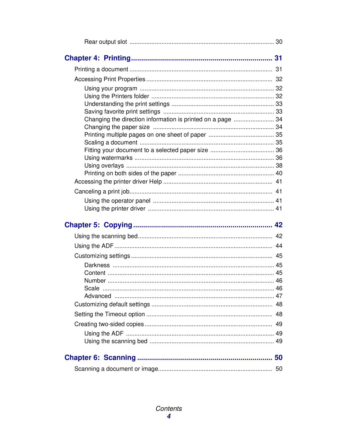 Lexmark X215 MFP manual Scanning 