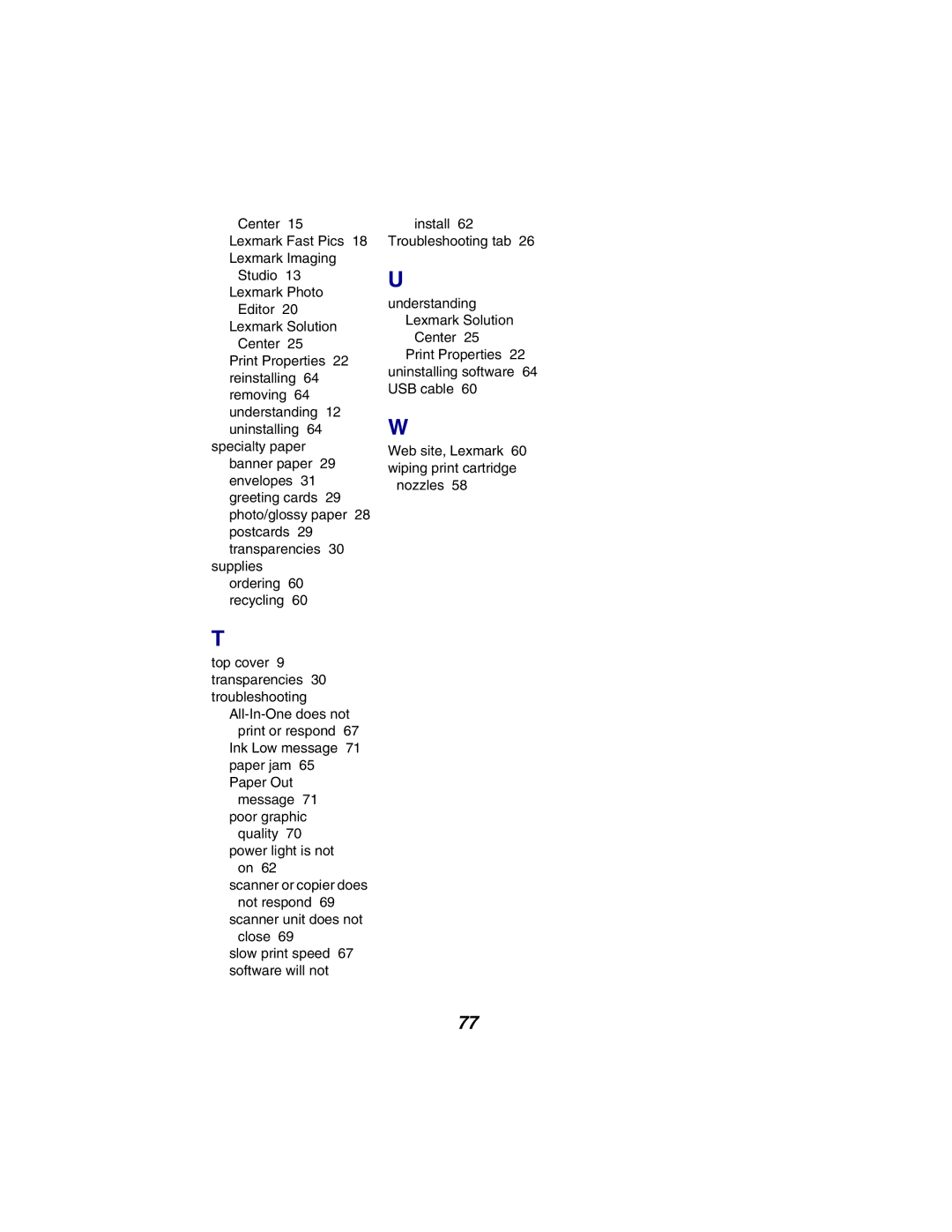 Lexmark X2300 Series manual Scanner or copier does not respond 