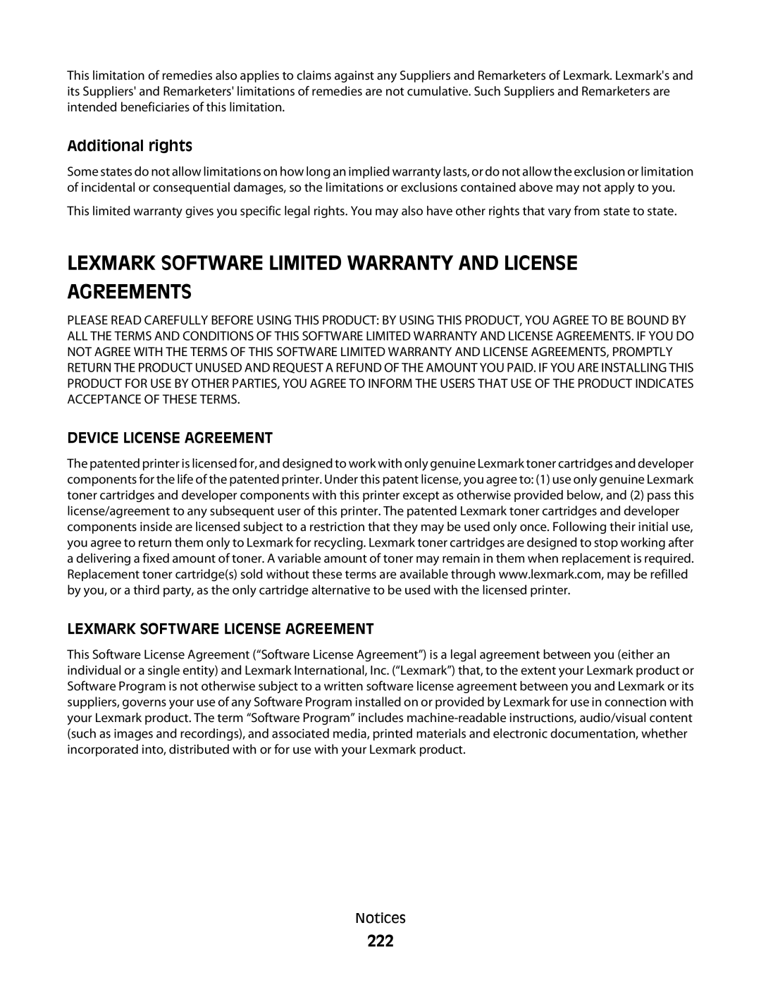 Lexmark gd2, X363dn, d02, gd1, dn1, dn2, d01, 4549, 7013, 4564, 43W, 436, 13B0633, 231, 432, 13B0503, 13B4058, 235 222, Additional rights 