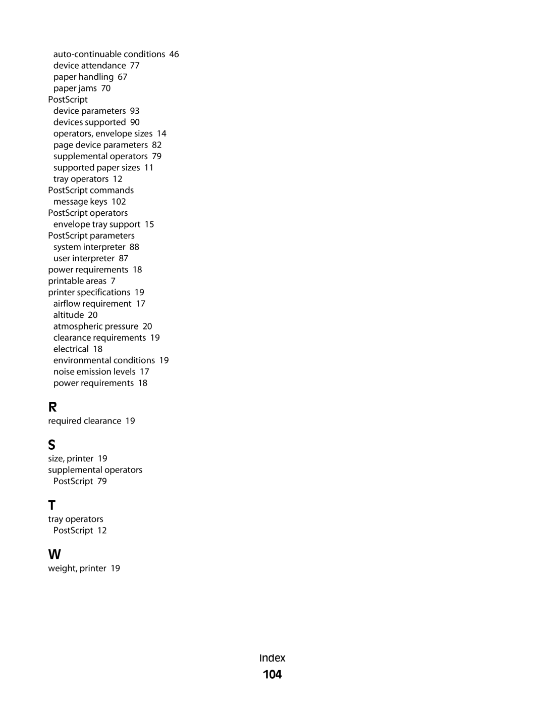 Lexmark X364DN/DW manual 104 