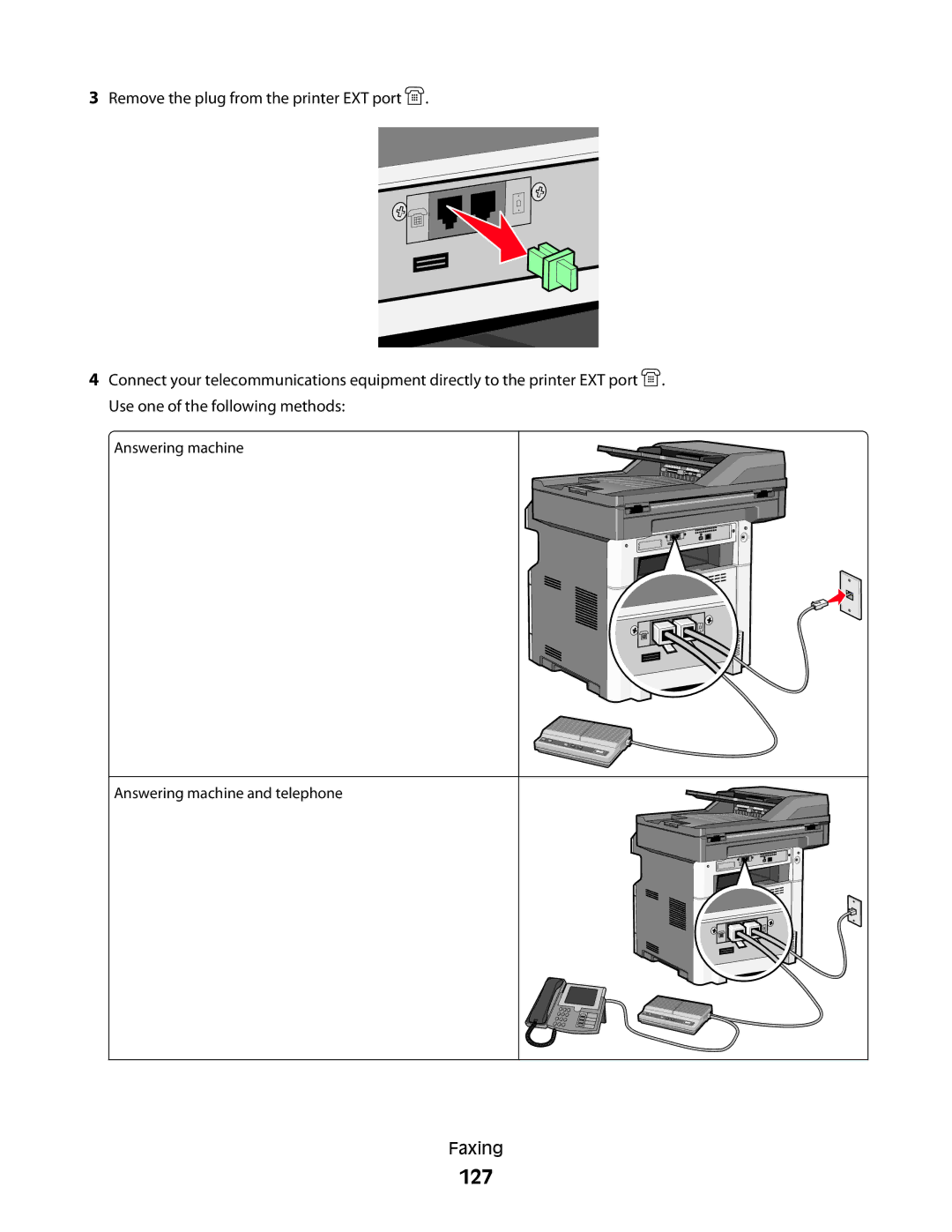 Lexmark 13C1265, X466de, X464de, 431, 63W, 636, g02, g12, g11, g01, hn2, hn1, wh2, wh1, n11, n12, X46X, X466dte, 13C0086, 13C1262 manual 127 