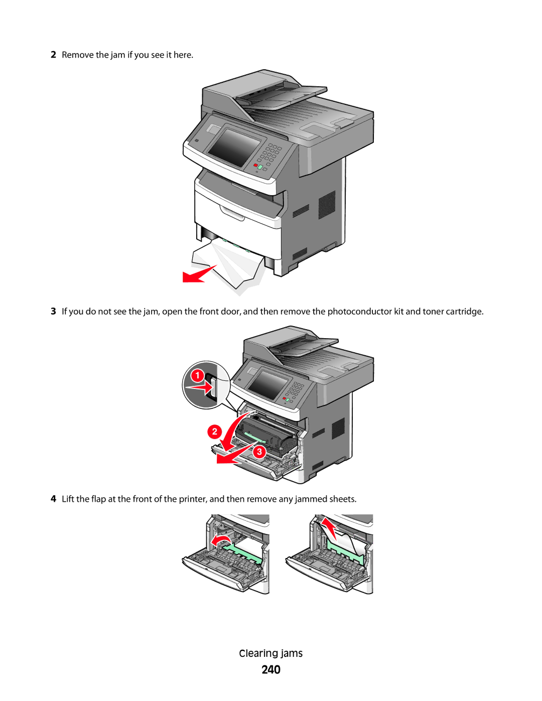 Lexmark 13C0084, X466de, X464de, 431, 63W, 636, g02, g12, g11, g01, hn2, hn1, wh2, wh1, n11, n12, X46X, X466dte, 13C1265, 13C0086 manual 240 