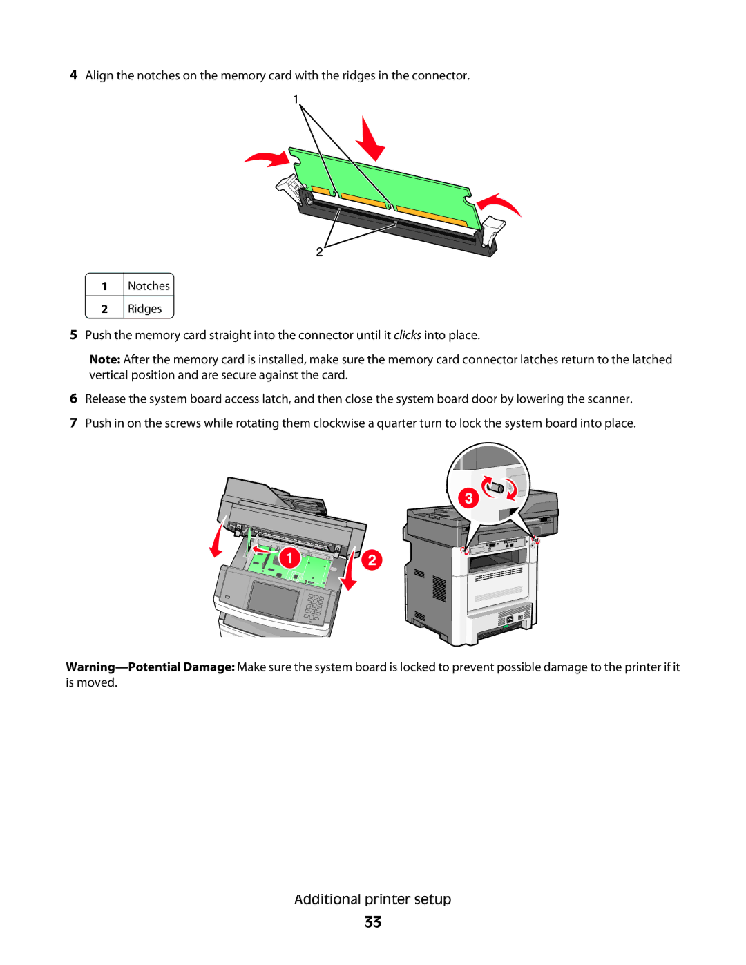 Lexmark wh2, X466de, X464de, 431, 63W, 636, g02, g12, g11, g01, hn2, hn1, wh1, n11, n12, X46X, X466dte, 13C1265, 13C0086 Notches Ridges 