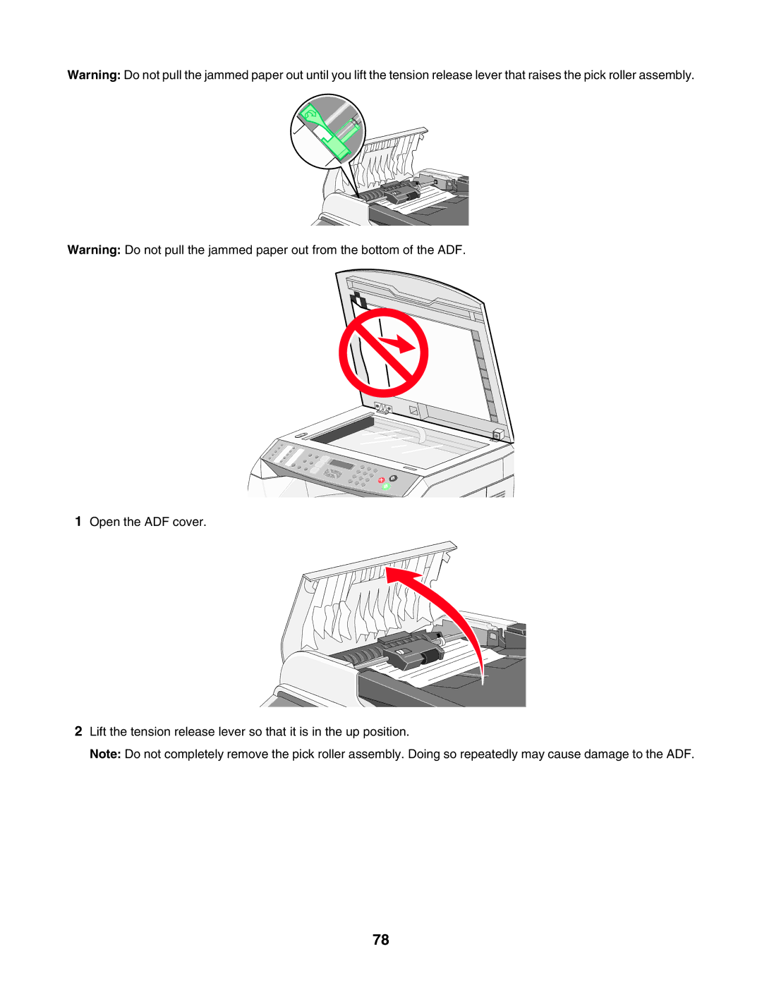 Lexmark X500n, X502N manual 