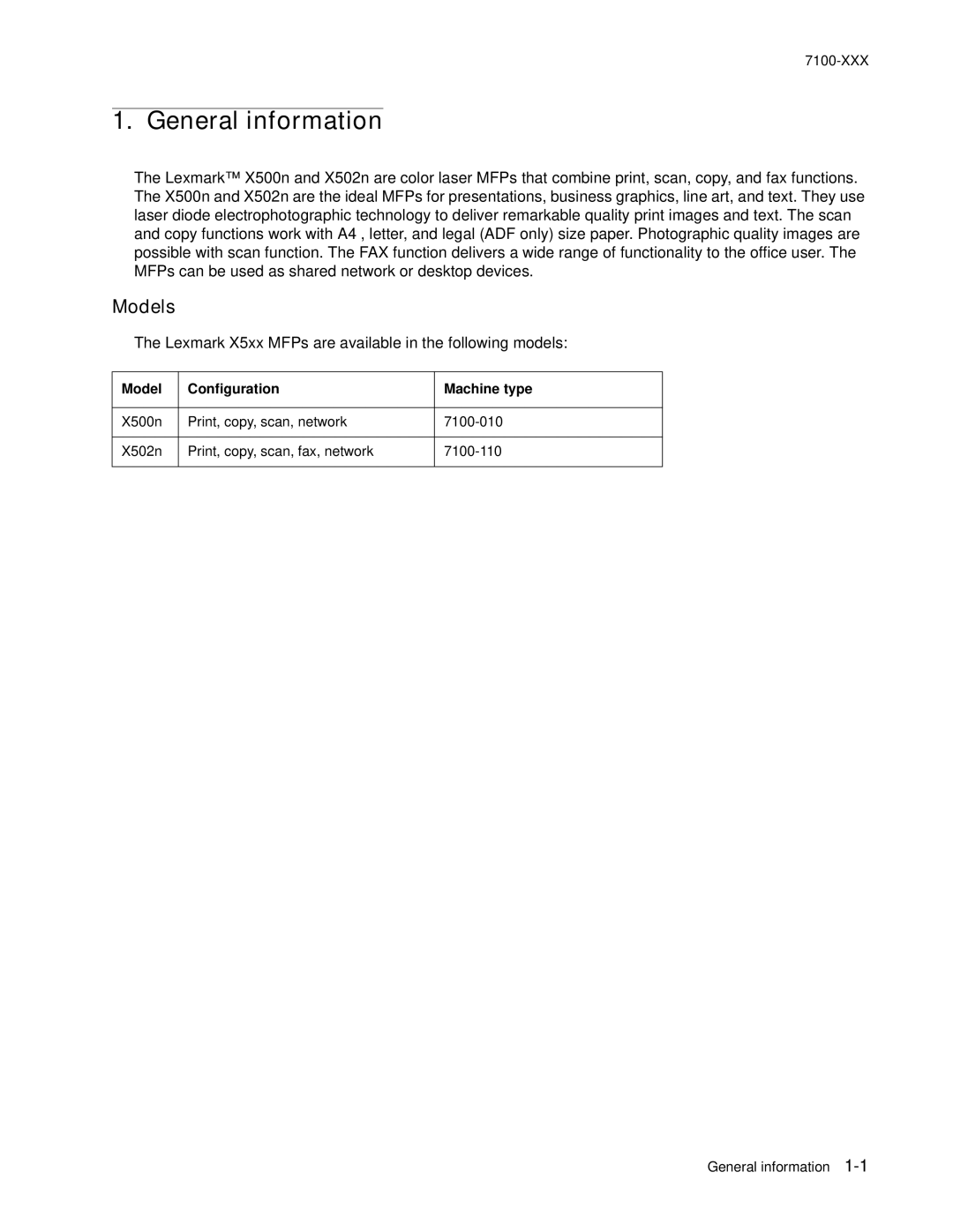 Lexmark X502N manual X500n, X502n, Users Guide 