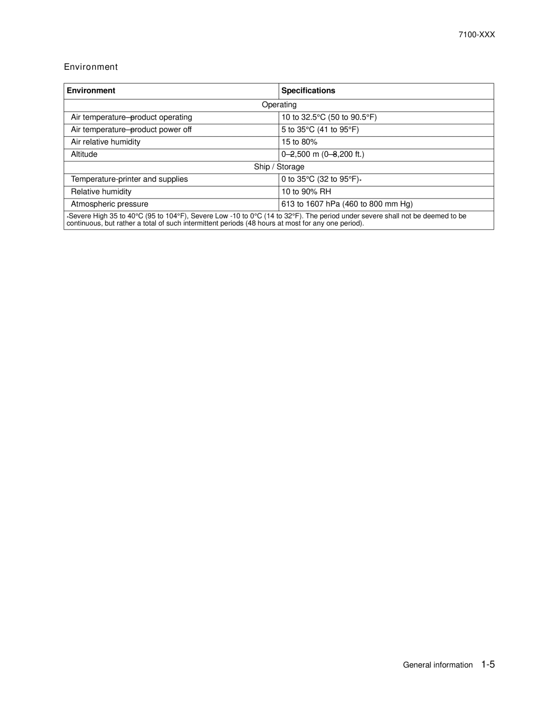 Lexmark X500n manual Environment Specifications 