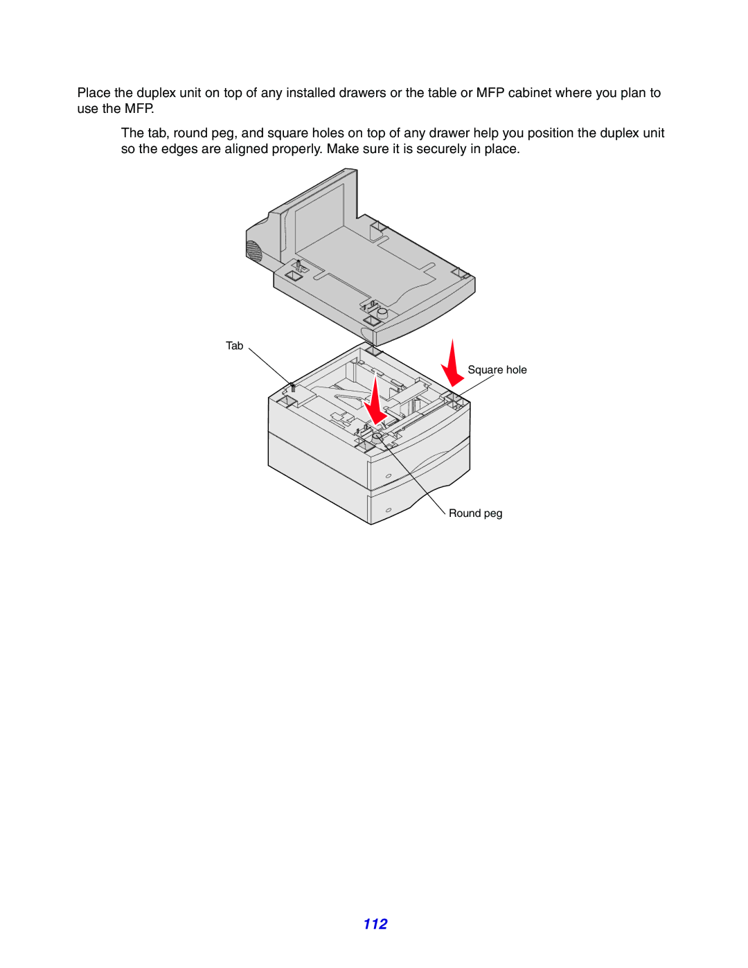 Lexmark X642e manual 112 