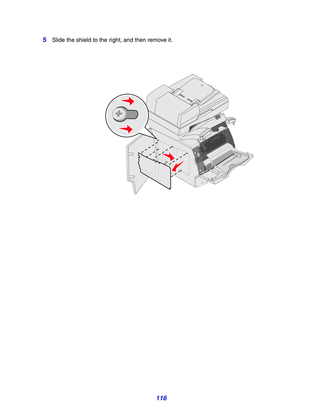 Lexmark X642e manual 116 