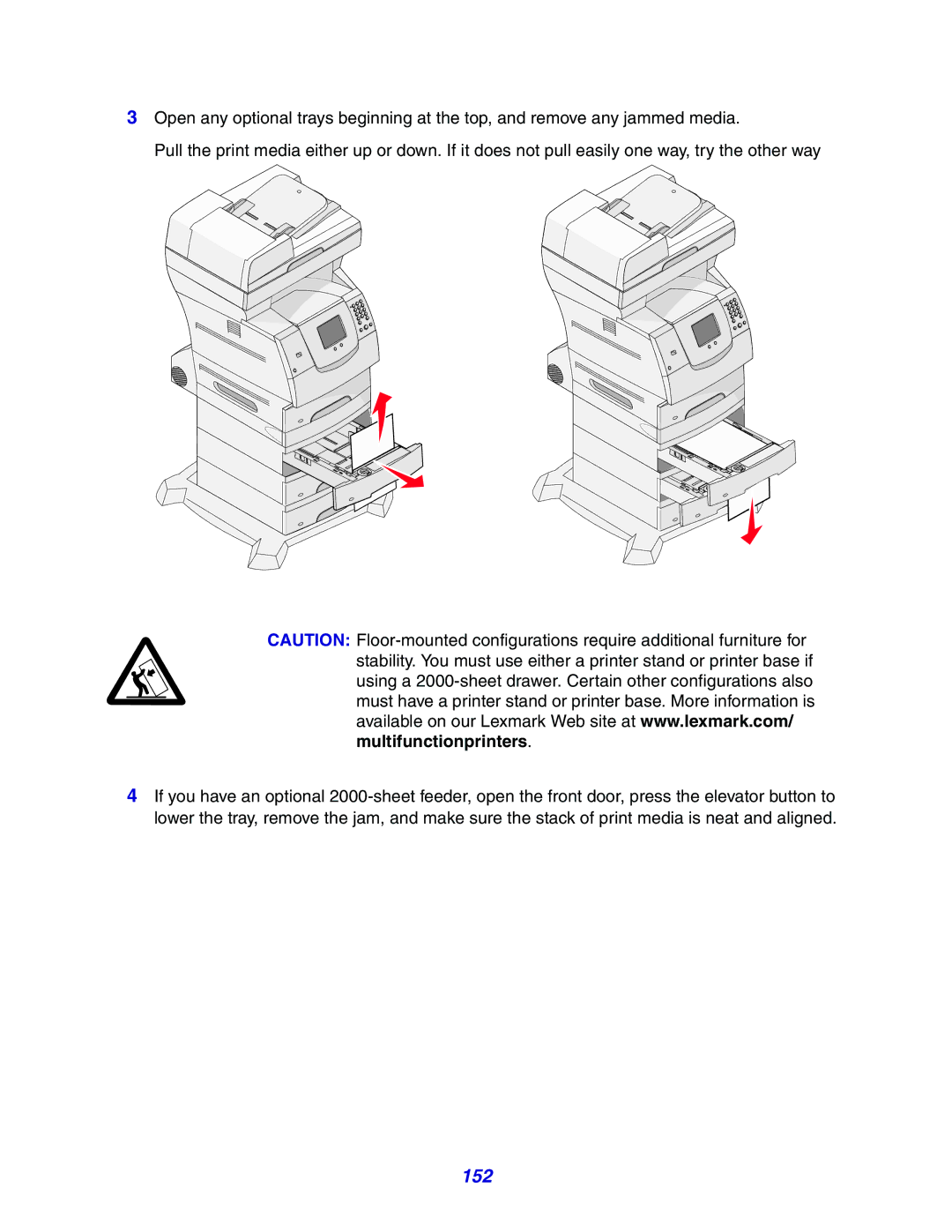 Lexmark X642e manual 152 