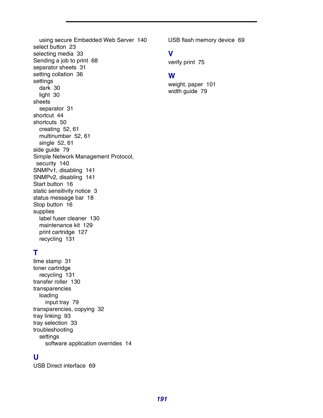 Lexmark X642e manual 191 