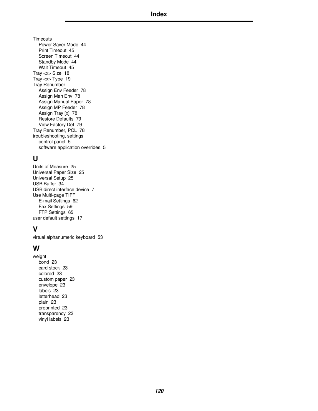 Lexmark X644E manual 120 