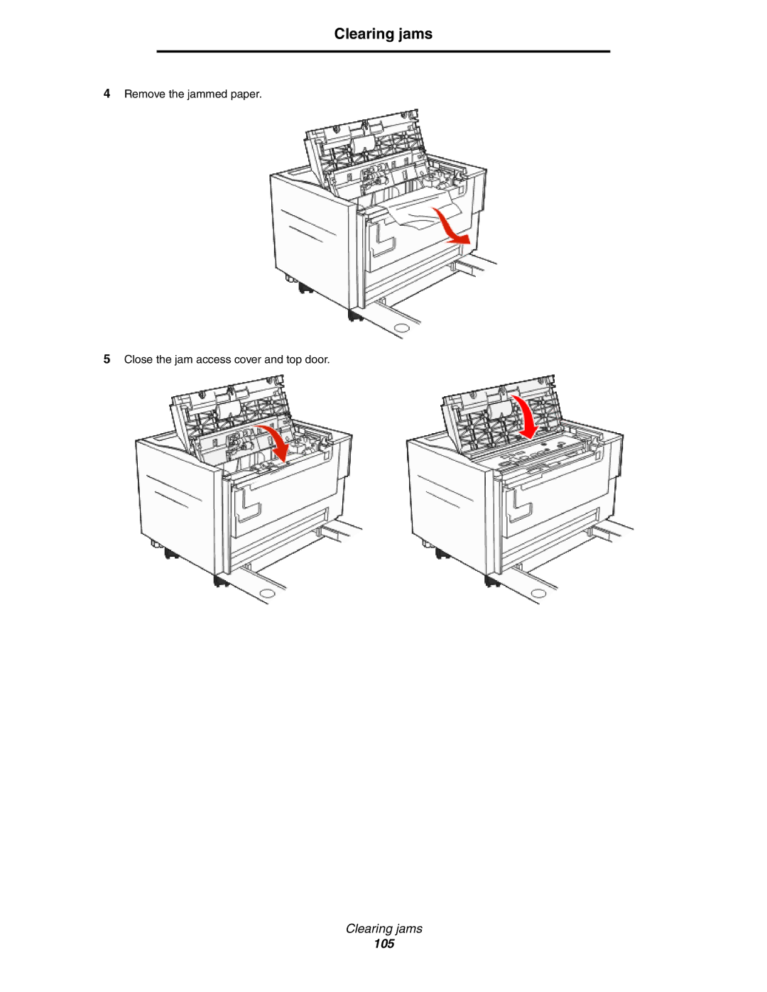 Lexmark X854e, X850e, X852e manual 105 