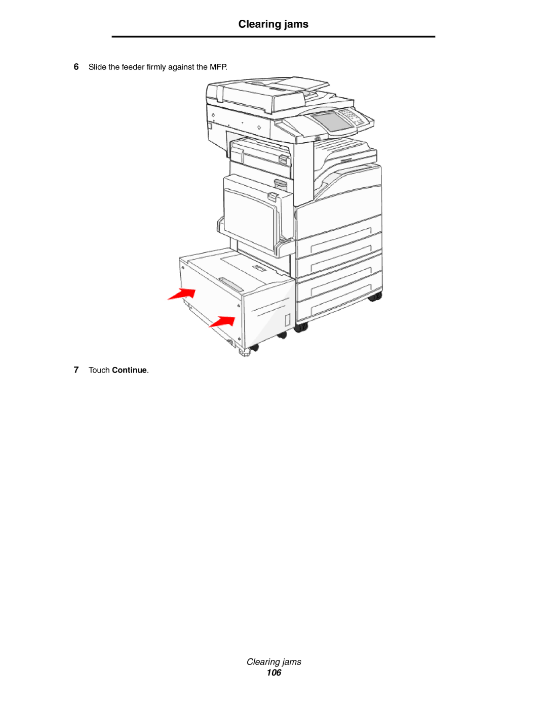 Lexmark X850e, X854e, X852e manual 106 