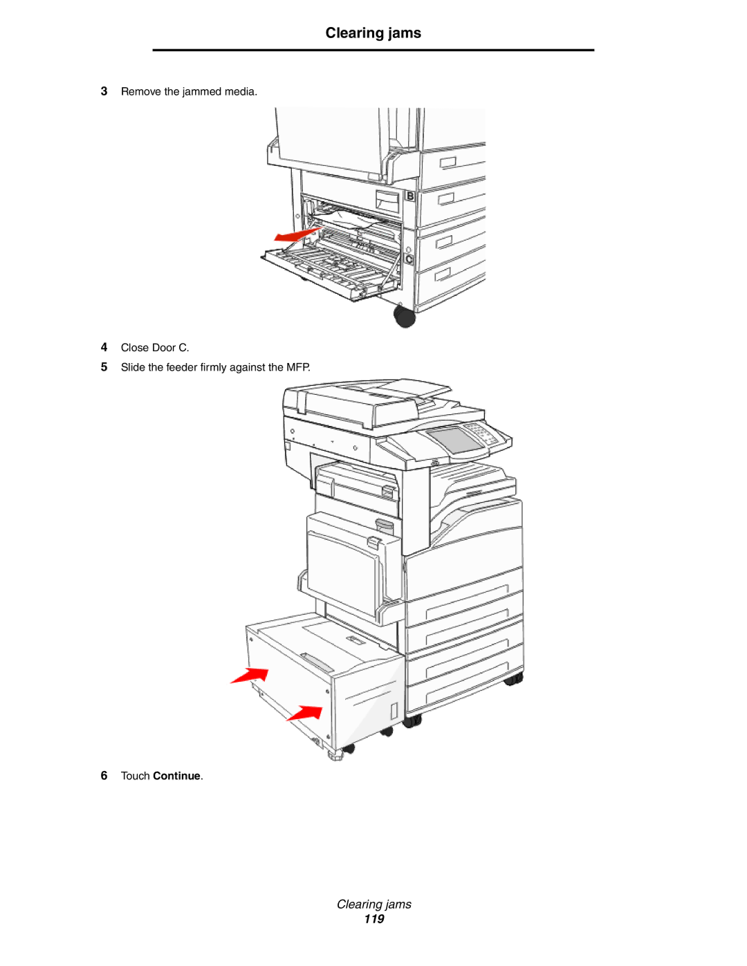 Lexmark X852e, X854e, X850e manual 119 