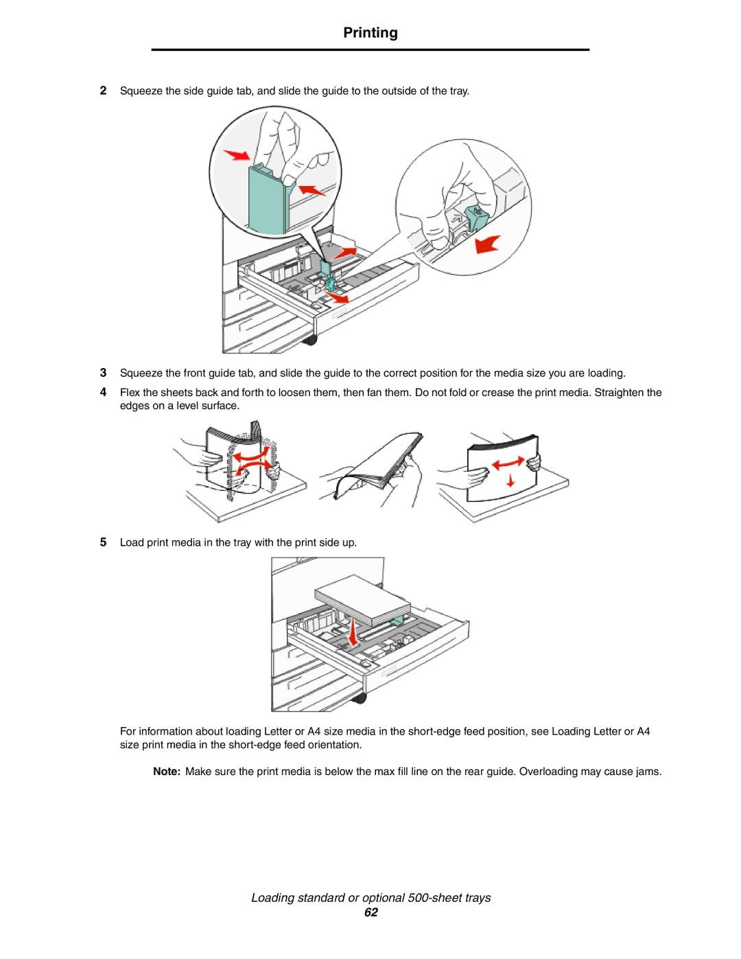 Lexmark X852e, X854e, X850e manual Printing 