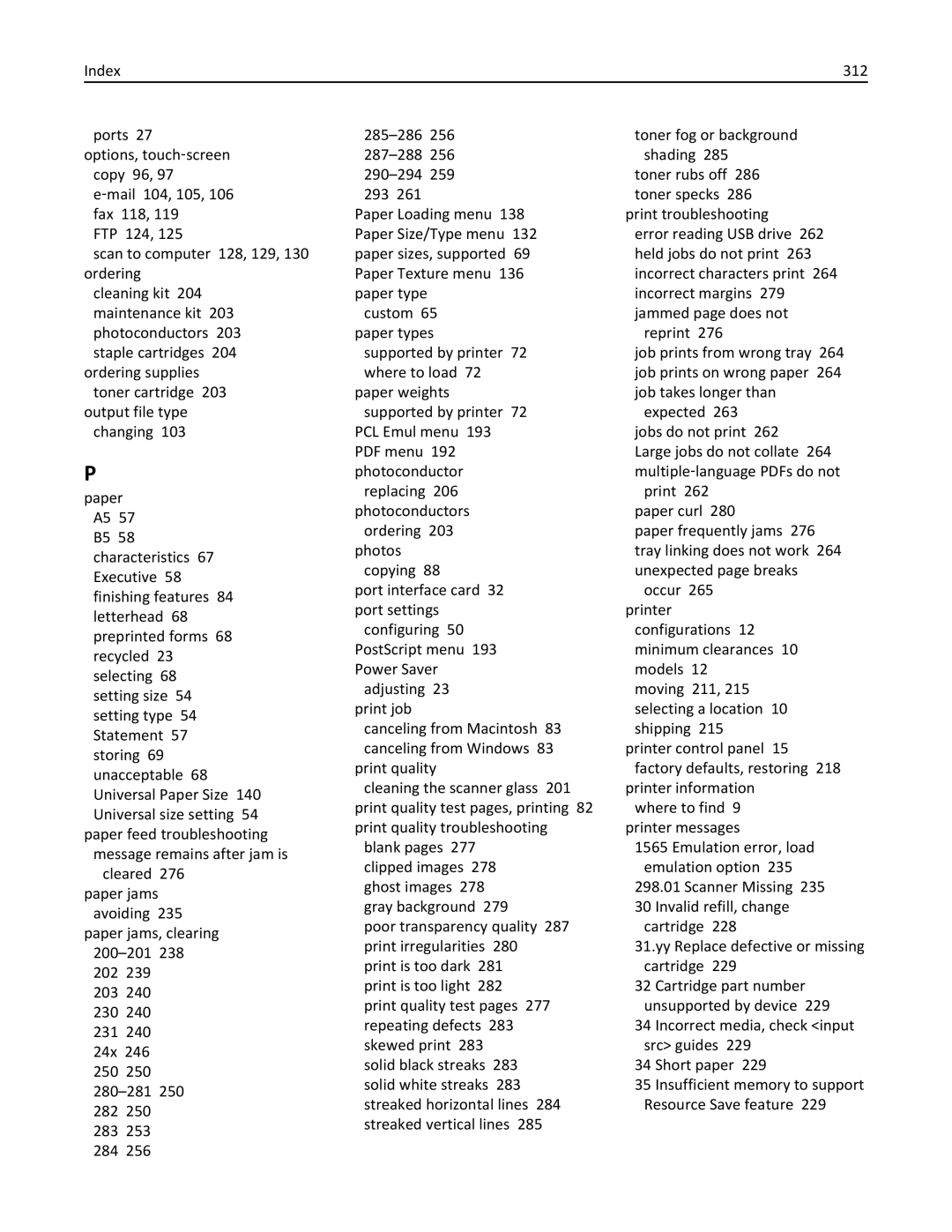 Lexmark X862DTE, 19Z0100, 19Z0201 manual 