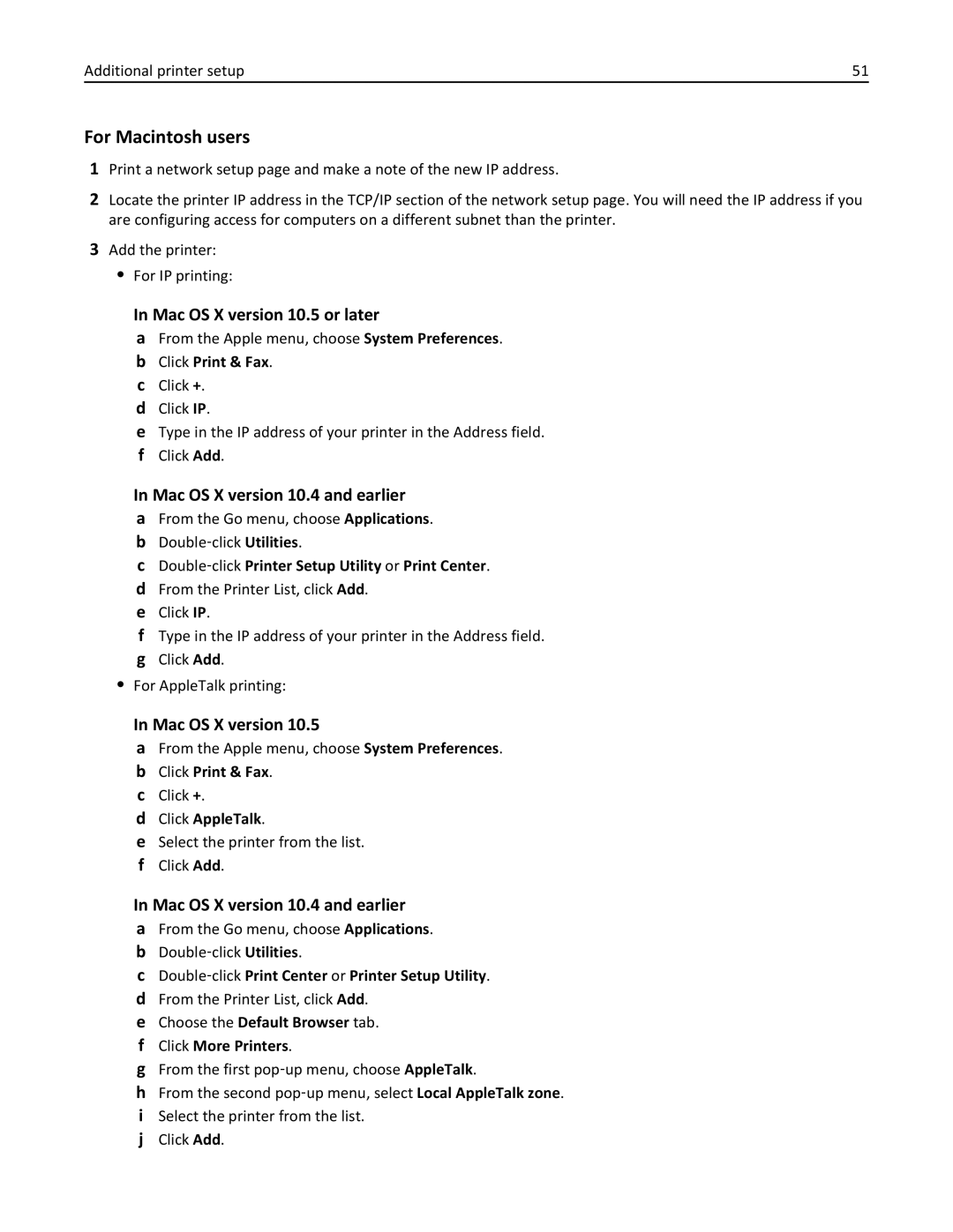 Lexmark X862DTE, 19Z0100, 19Z0201 manual For Macintosh users 