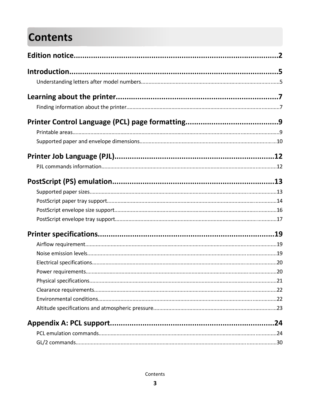 Lexmark X864DHE, X862DTE manual Contents 