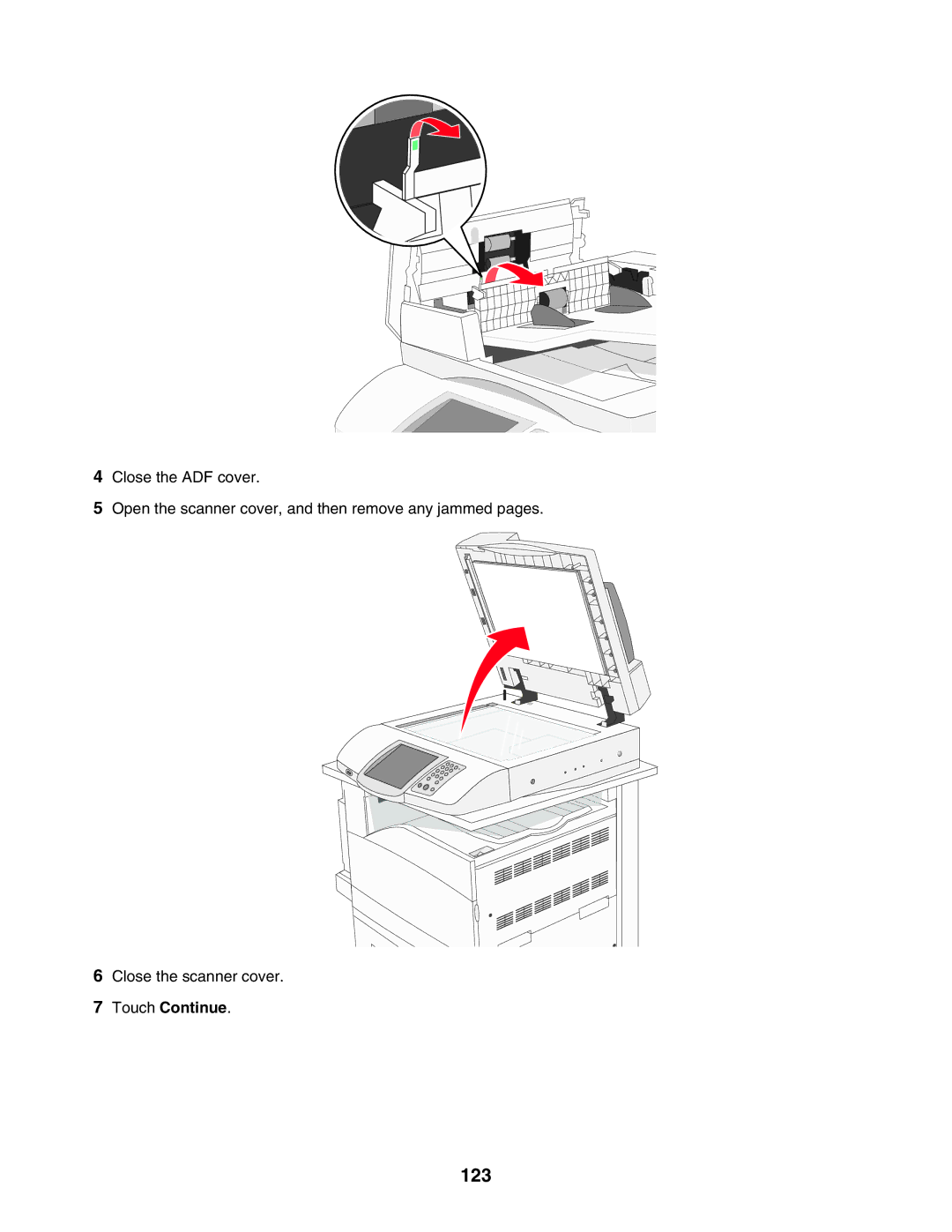 Lexmark X940E, X945E manual 123 