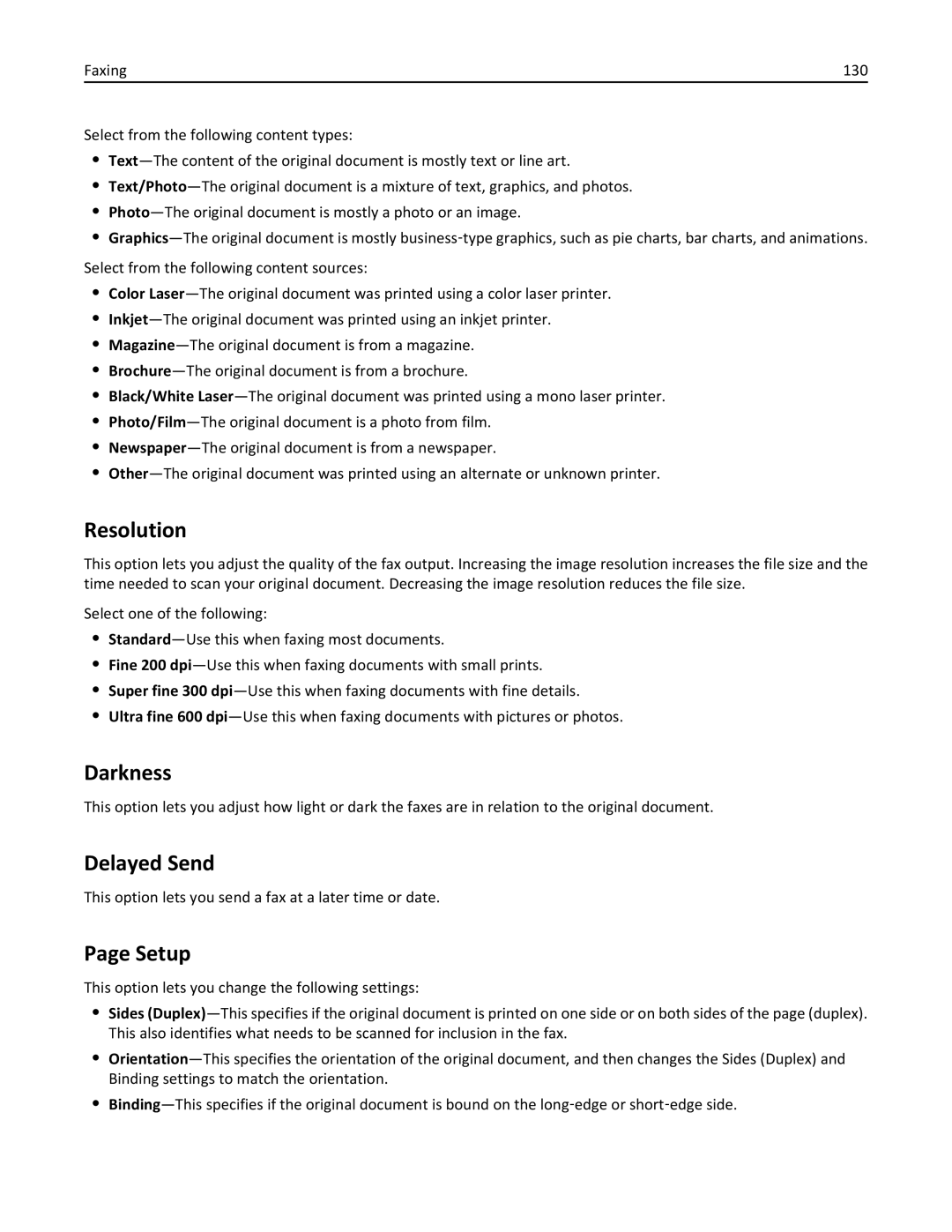 Lexmark XM3100 manual Delayed Send, This option lets you send a fax at a later time or date 