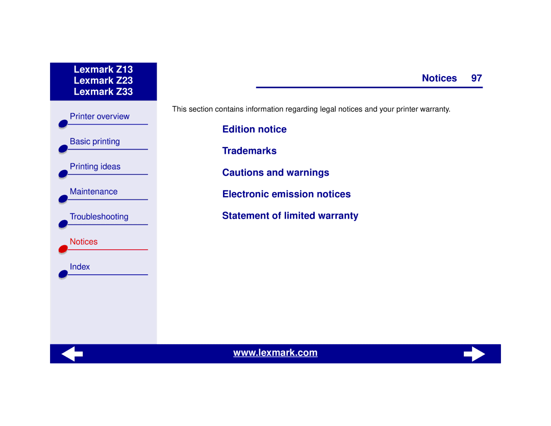 Lexmark Z13, Z23, Z33 manual Troubleshooting 