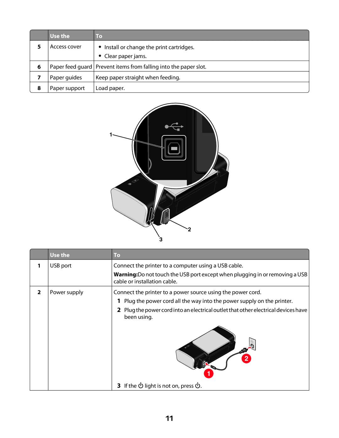 Lexmark Z2400 Series manual Use 