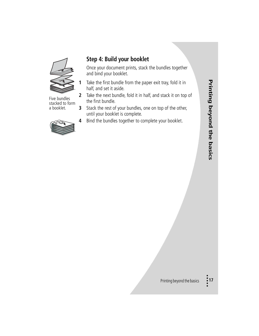 Lexmark Z42 manual Build your booklet 