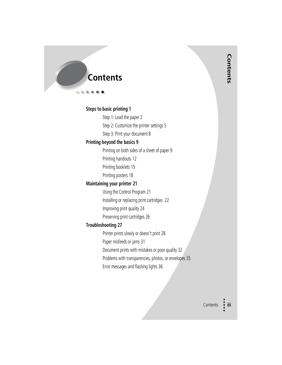 Lexmark Z42 manual Contents 