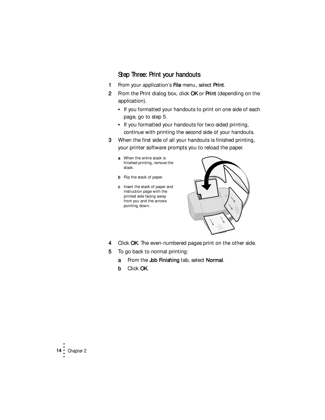 Lexmark Z53 manual Step Three Print your handouts 