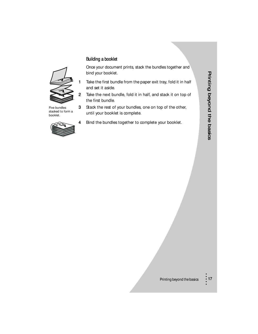 Lexmark Z53 manual Building a booklet 