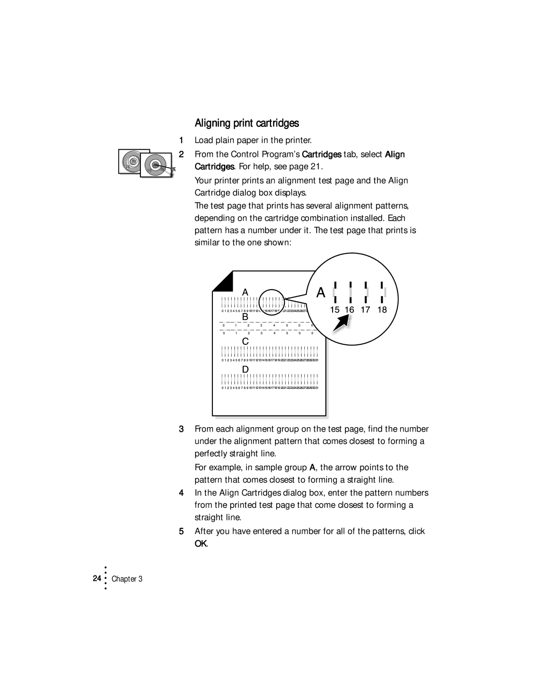 Lexmark Z53 manual Aligning print cartridges 