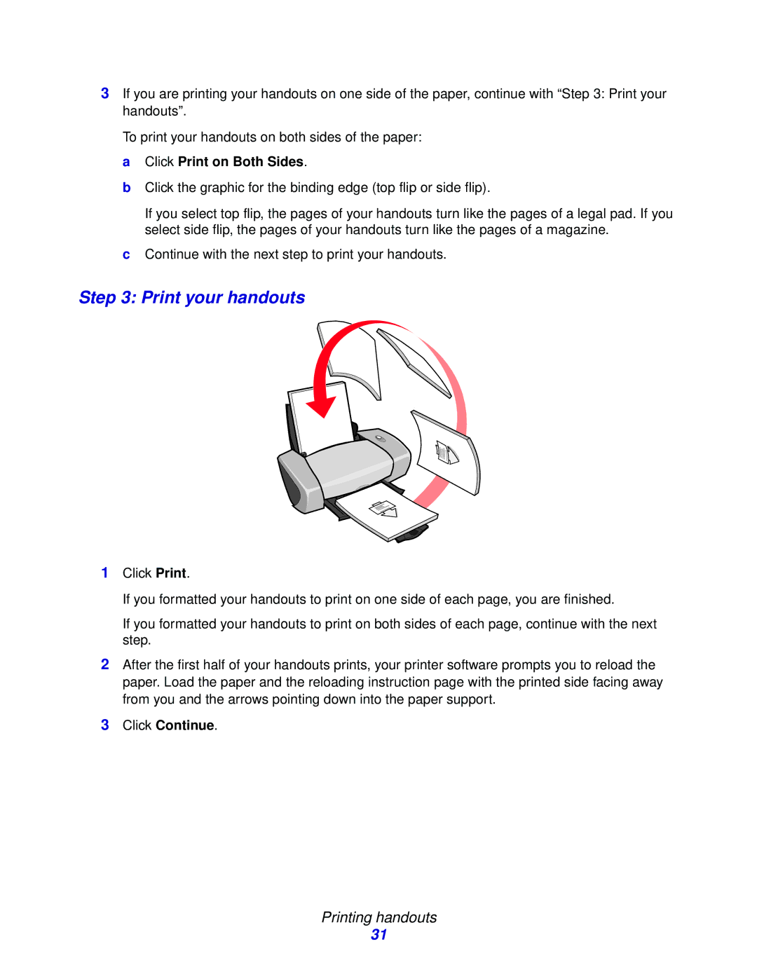 Lexmark Z600 Series manual Print your handouts 