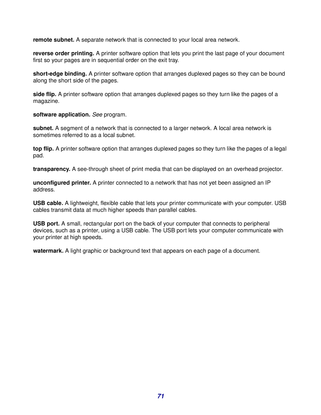 Lexmark Z600 Series manual Software application. See program 