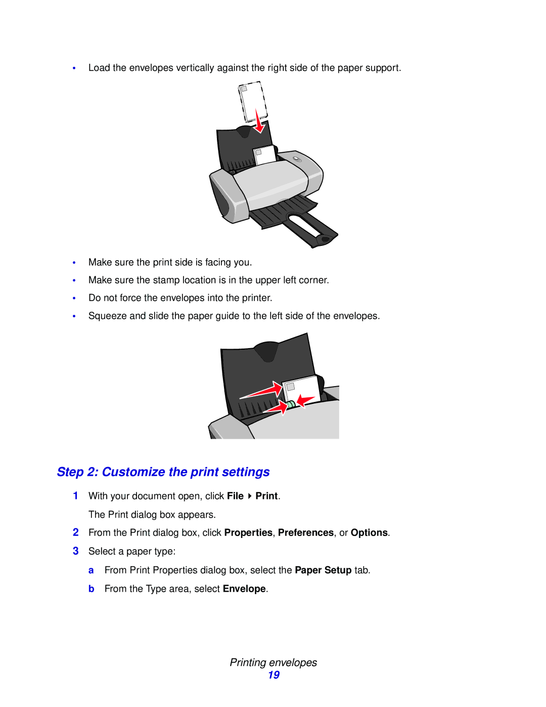 Lexmark Z600 manual Customize the print settings 