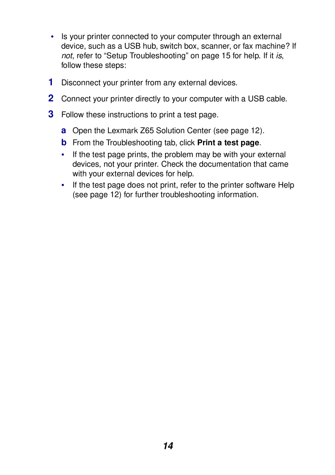 Lexmark Z65P setup guide 