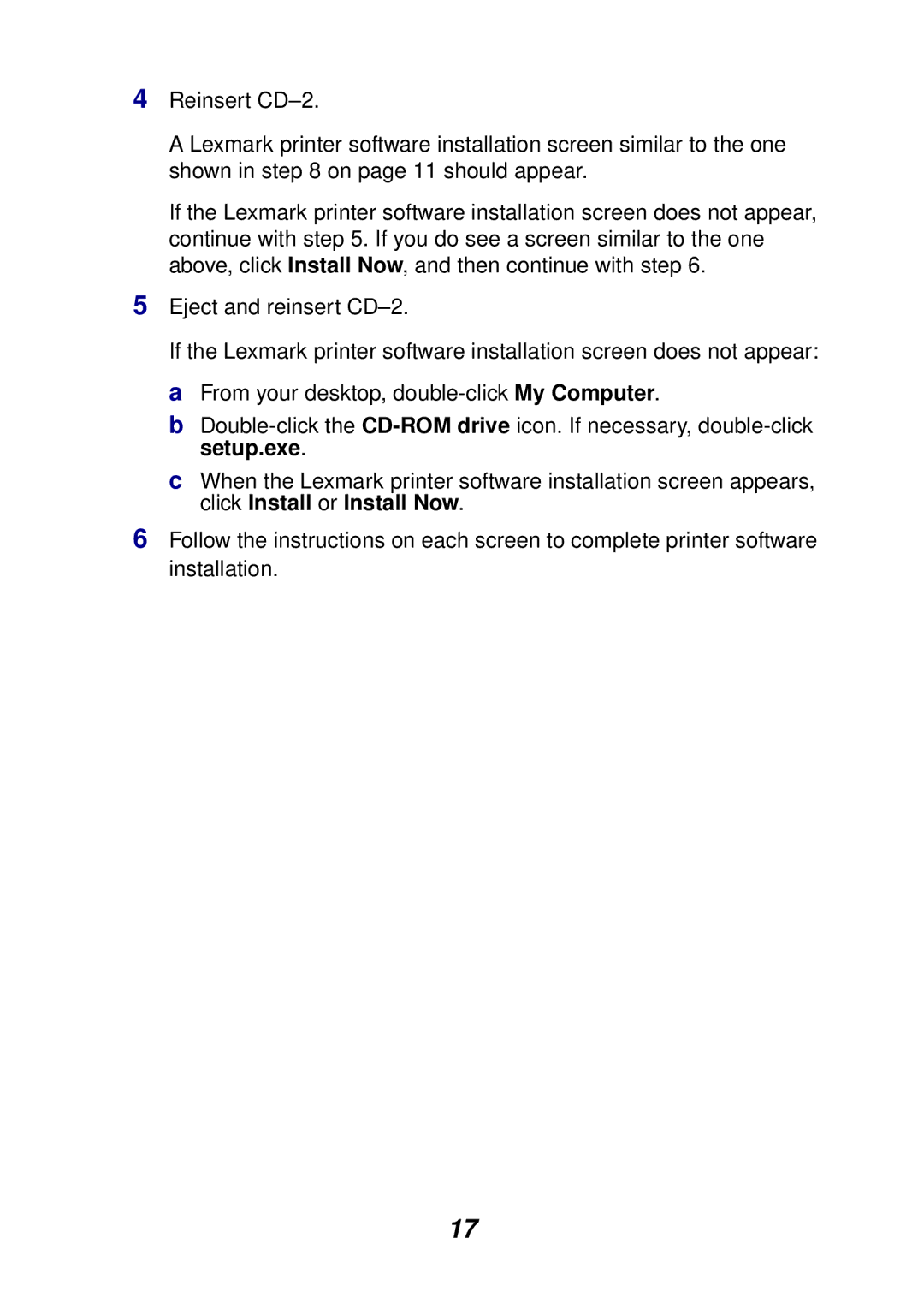 Lexmark Z65P setup guide 