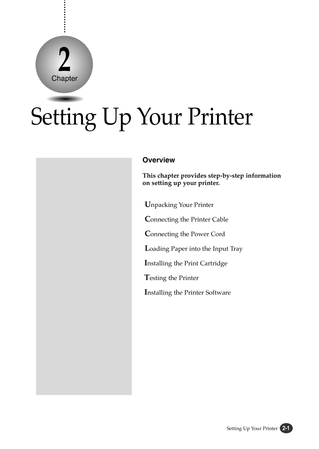 Lexmark Z82 manual Setting Up Your Printer 