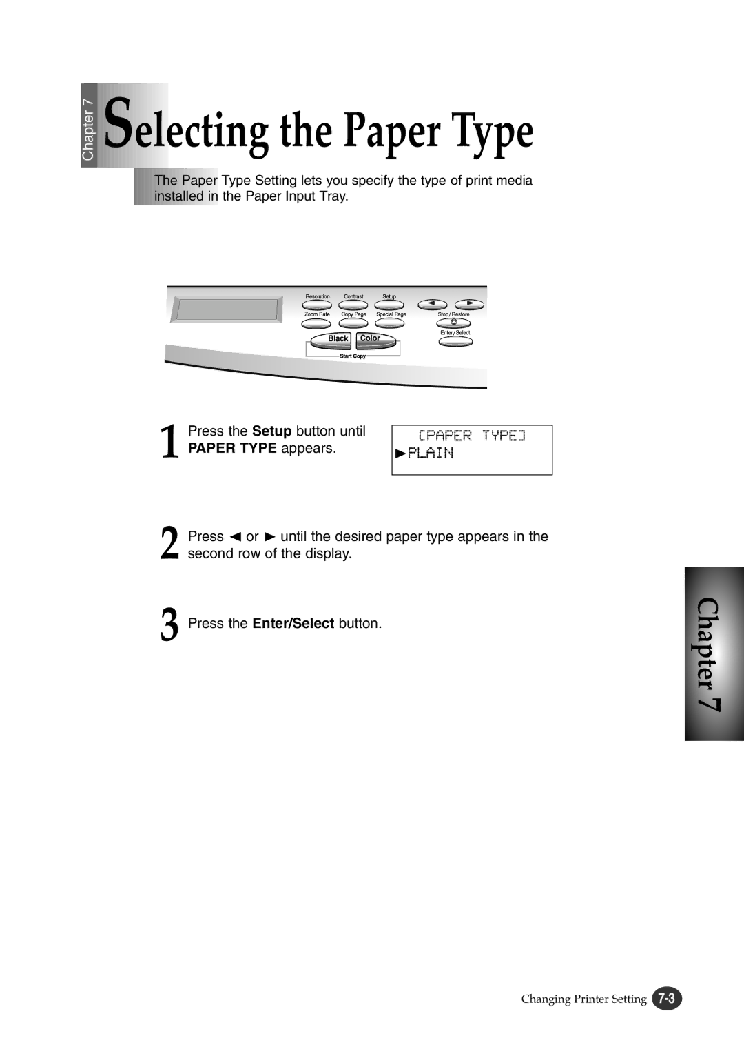 Lexmark Z82 manual Selecting the Paper Type, Paper Type appears 