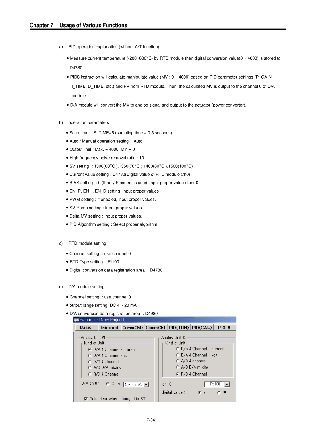 LG Electronics 120S user manual Usage of Various Functions 