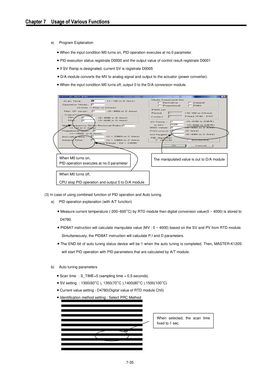 LG Electronics 120S user manual Usage of Various Functions 