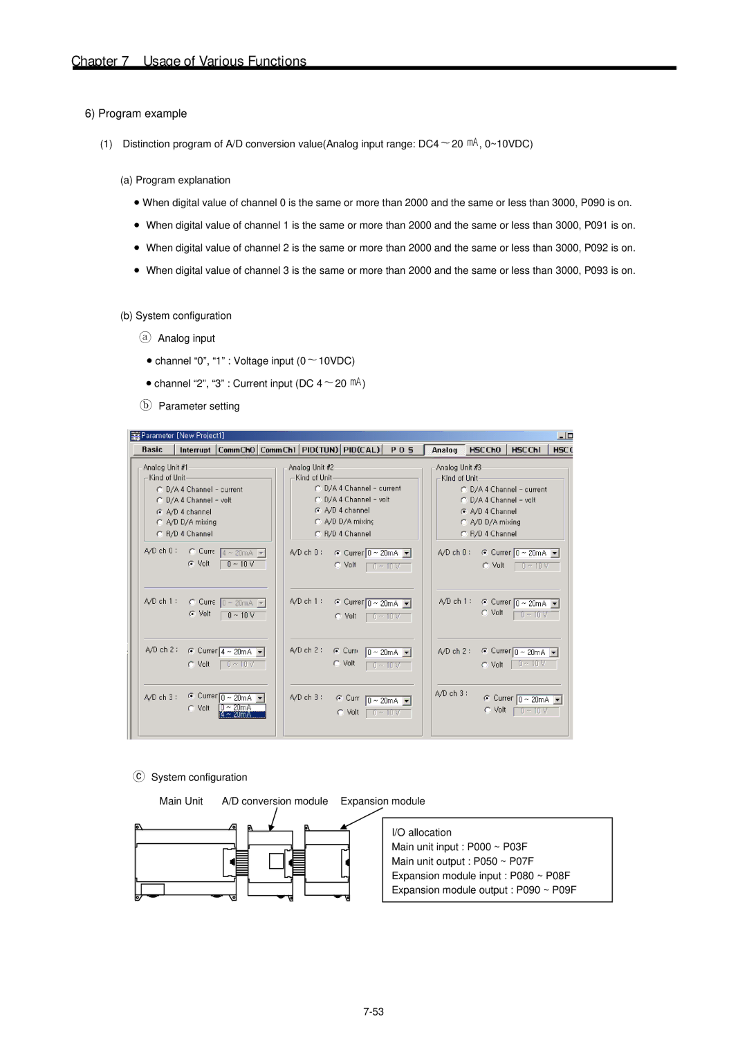 LG Electronics 120S user manual Program example 