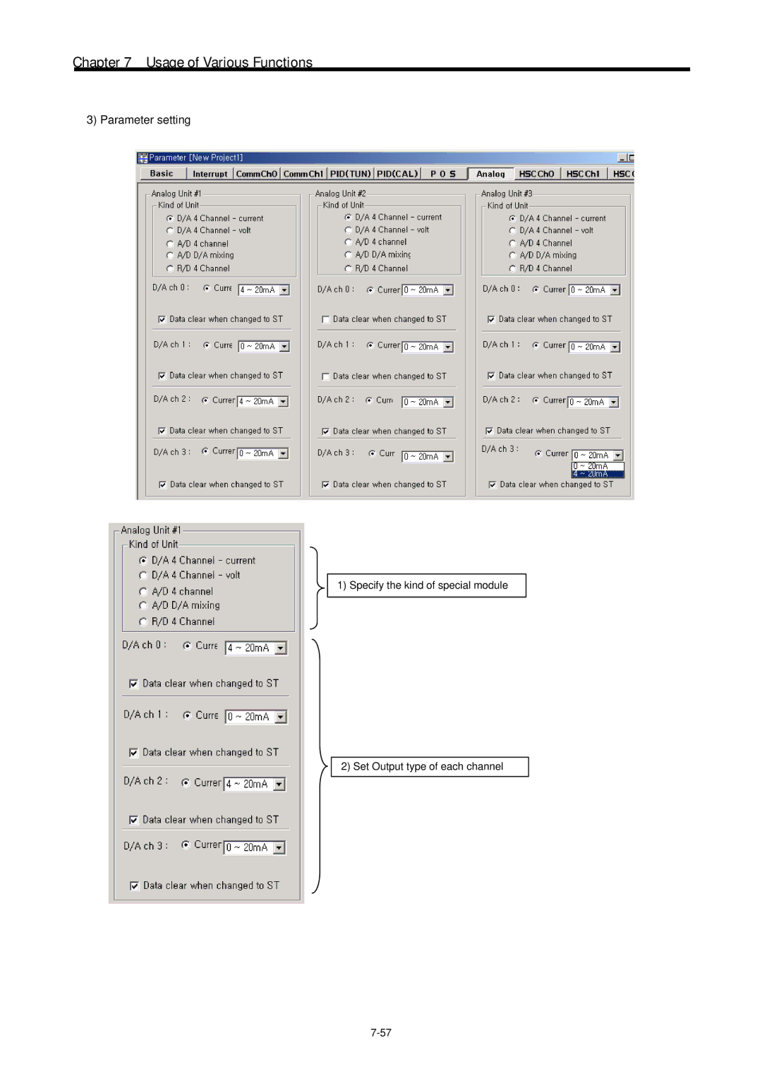 LG Electronics 120S user manual Parameter setting 