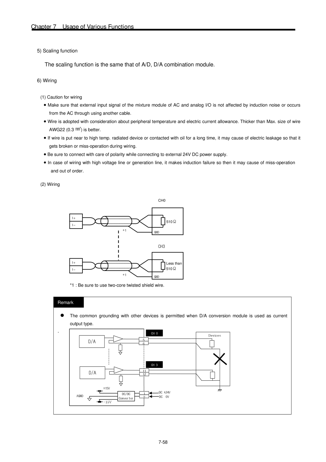 LG Electronics 120S user manual Scaling function, Wiring 