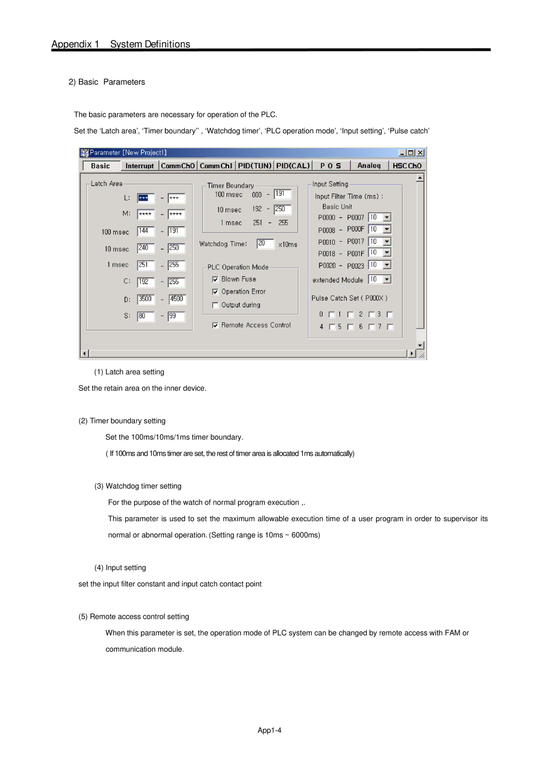 LG Electronics 120S user manual Basic Parameters 