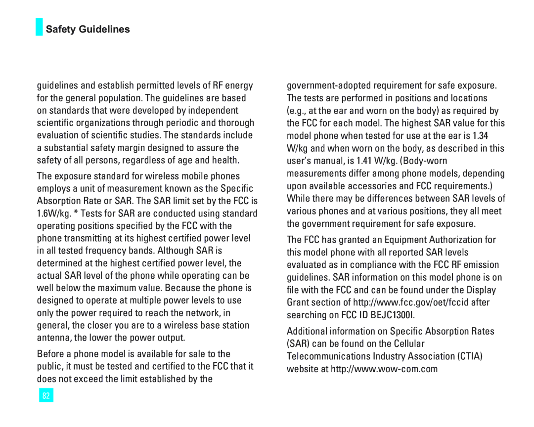 LG Electronics 1500 manual Safety Guidelines 