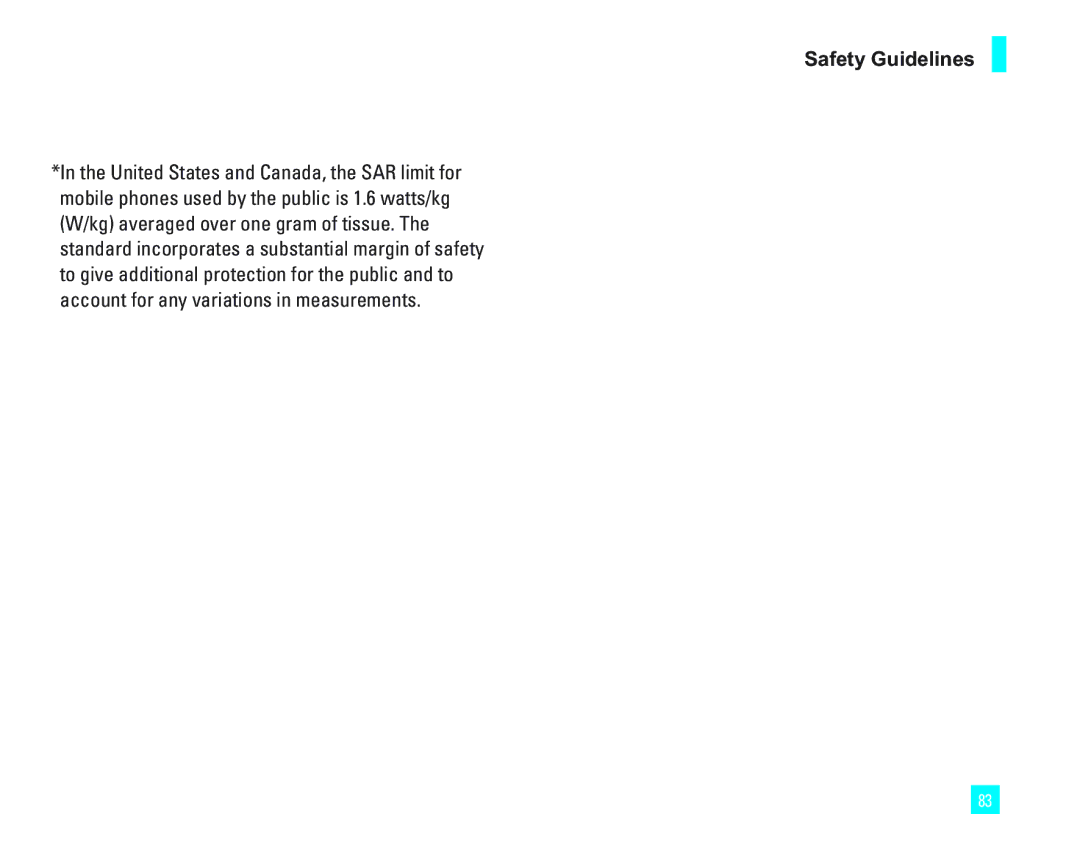 LG Electronics 1500 manual Safety Guidelines 