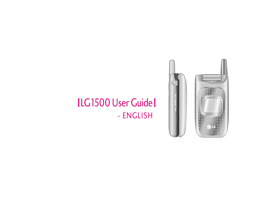 LG Electronics manual LG1500 User Guide 